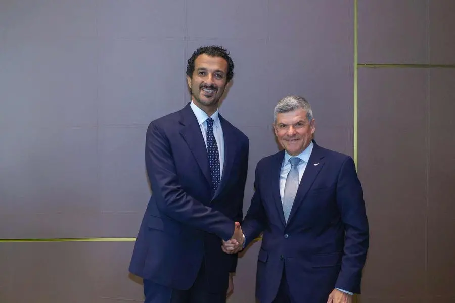 H.E. Abdulla bin Touq Al Marri at a government engagement